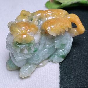 Natural Grade A Type Jadeite Burmese Jade pendant pixiu